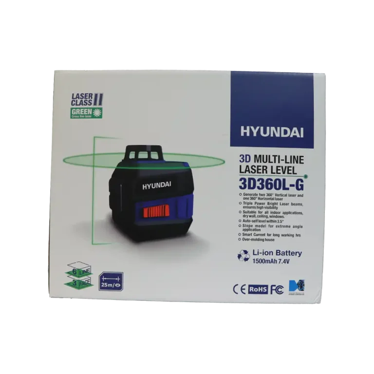 تراز لیزی شارژی هیوندای مدل 3D360L-G