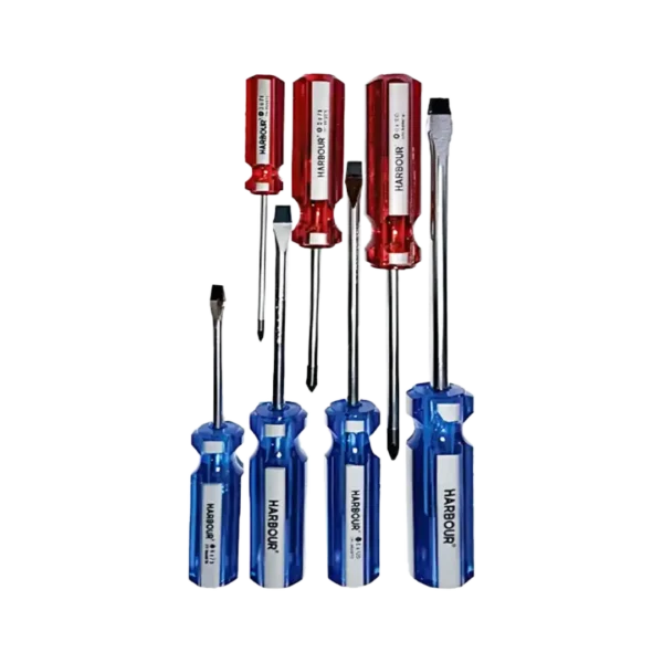 پیچ گوشتی دسته کریستالی کیفی 7 عددی هاربر مدل H7000P