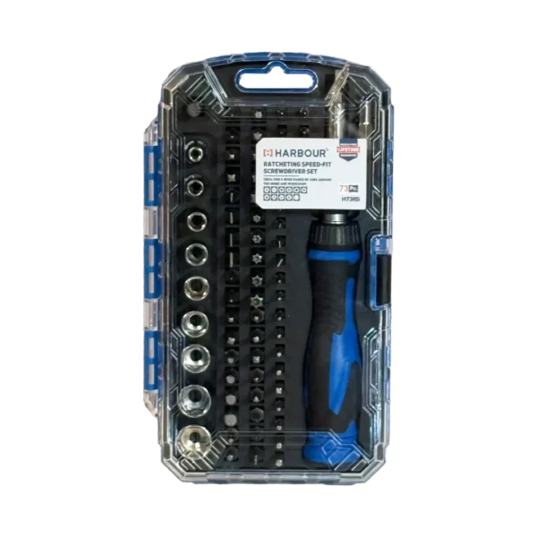 ست 73 عددی پیچ گوشتی معمولی و ساعتی هاربر مدل H73RS