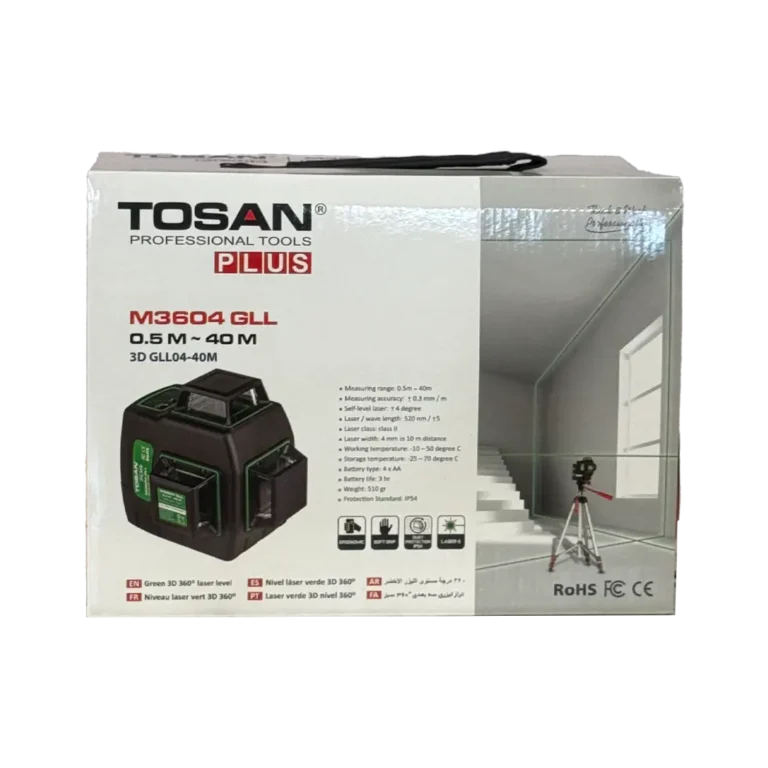 تراز لیزری 360 درجه نور سبز توسن مدل M3604 GLL3D