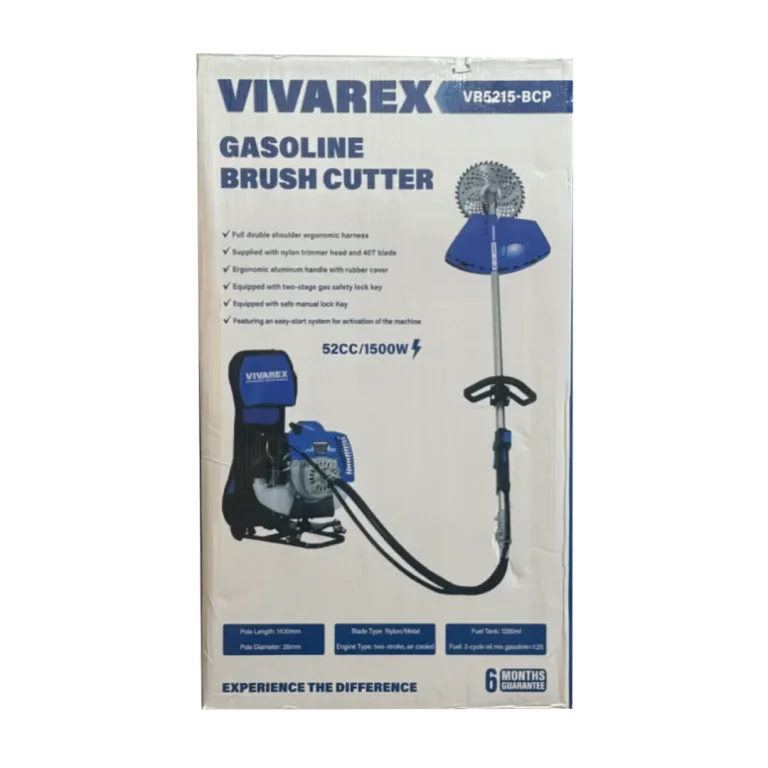 علف زن بنزینی کوله ای دو زمانه ویوارکس مدل VR5215-BCP